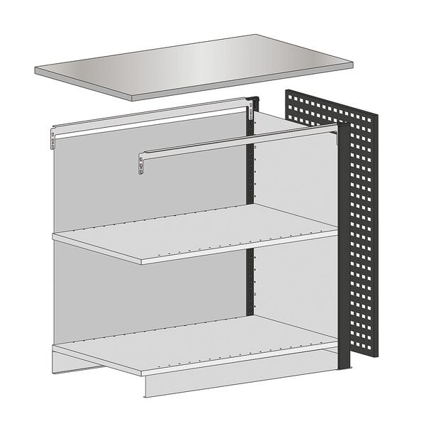 SCHULTE Lagertechnik Theken-Endmodul 750 mit Arbeitsplatte »MULTIplus« SCHULTE Lagertechnik Theken-Endmodul 750 mit Arbeitsplatte »MULTIplus«