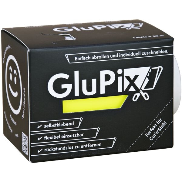 GluPix Elektrostatische Haftnotiz auf Rolle 7,5 cm x 20 m zuschneidbar