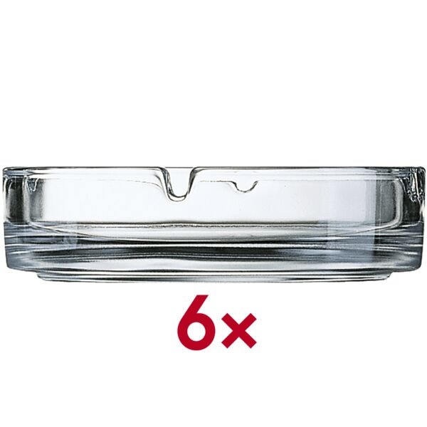 Arcoroc Aschenbecher klar stapelbar gro 10.7 cm 6er-Pack