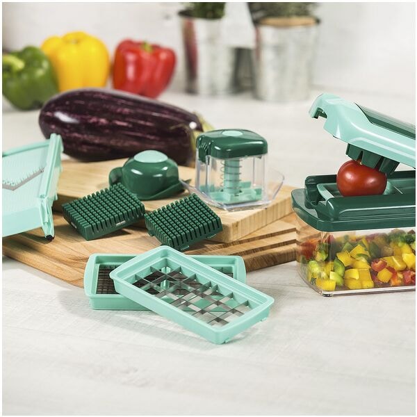 Genius 12-tlg. Gemseschneider-Set Nicer Dicer Fusion smart