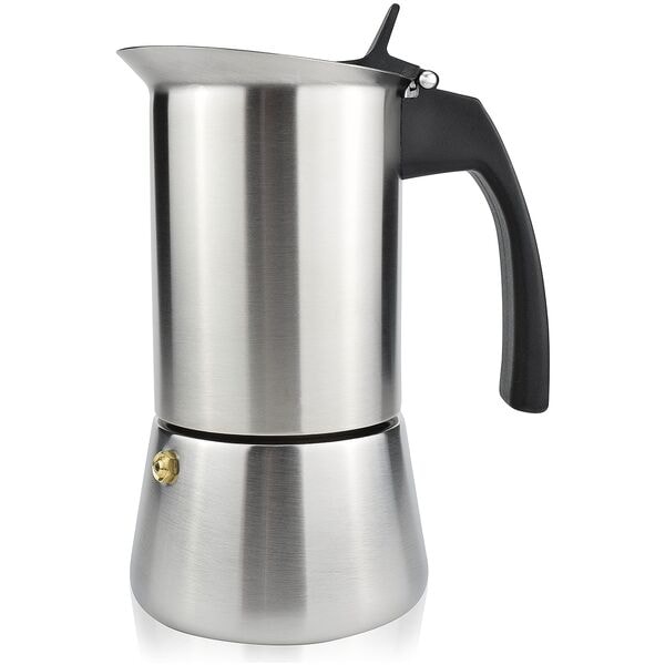 Milu Espressokocher Edelstahl 4 Tassen