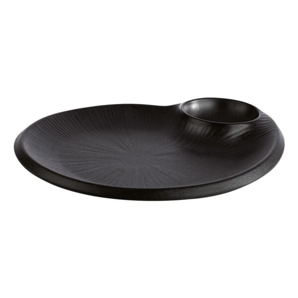 APS Teller �NERO� mit integriertem Dipsch�lchen 40 ml