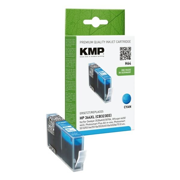 KMP Tintenpatrone ersetzt HP »CB323EE« Nr. 364XL, cyan