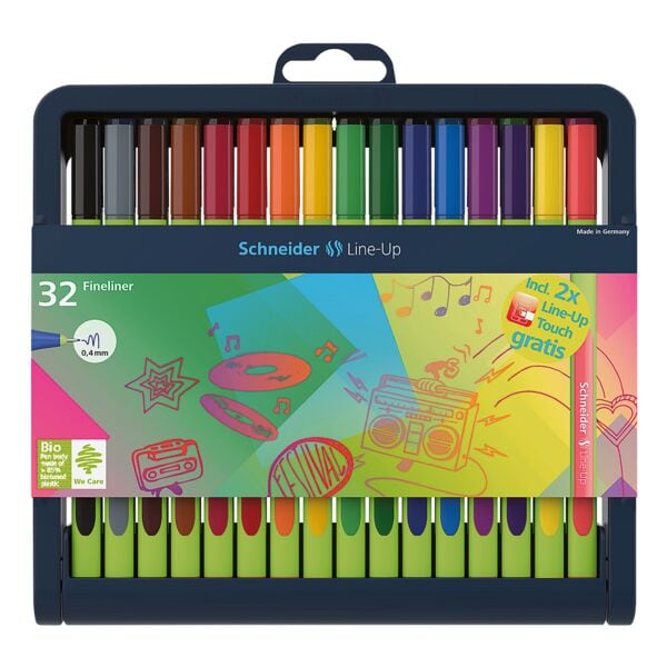 Schneider Fineliner-Set Fineliner Line-Up 0,4mm (S)