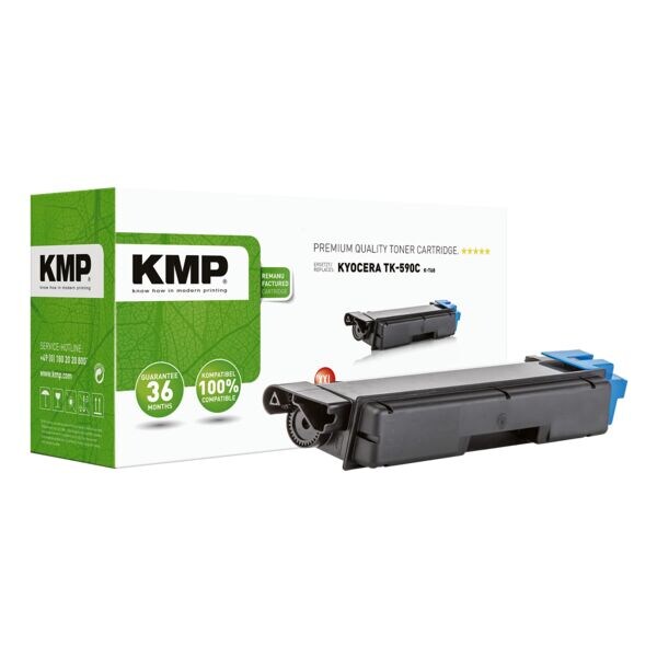 KMP Toner ersetzt Kyocera »TK-590C« KMP Toner ersetzt Kyocera »TK-590C«