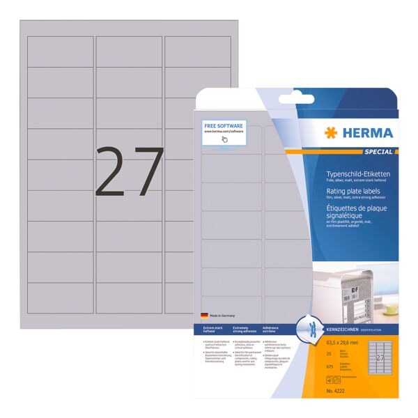 Herma 675er-Pack Typenschild-Etiketten 4222