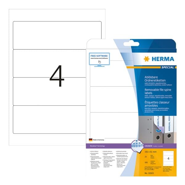 Herma Ordneretiketten �100 St�ck - abl�sbar�