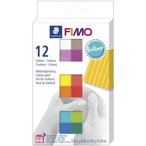 FIMO 12er-Pack Modelliermasse »Fimo soft - Materialpackung Brilliant« FIMO 12er-Pack Modelliermasse »Fimo soft - Materialpackung Brilliant«