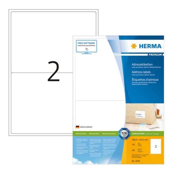 Herma 200er-Pack Adressetiketten 4249