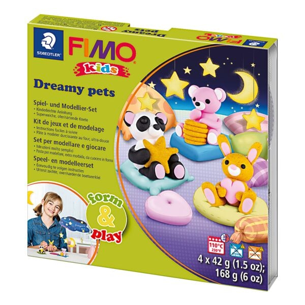 FIMO Spiel- und Modellier-Set Fimo Kids - Dreamy Pets