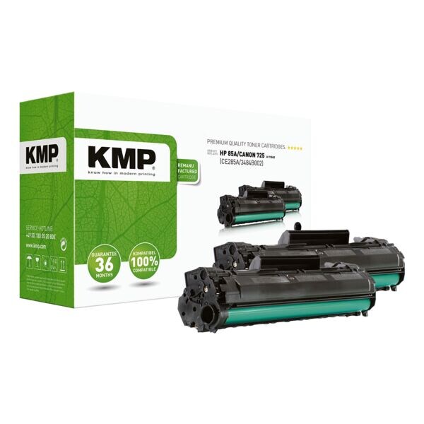 KMP Doppelpack Toner ersetzt »No.85A (CE285A)« von Hewlett Packard