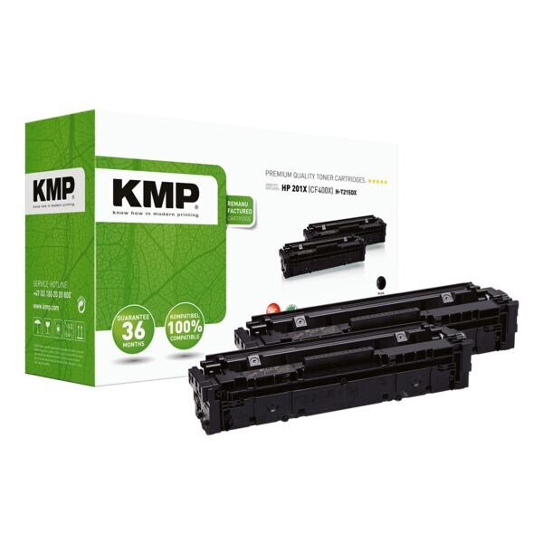 KMP Doppelpack Toner ersetzt Hewlett Packards Nr.201 X (CF400XD)