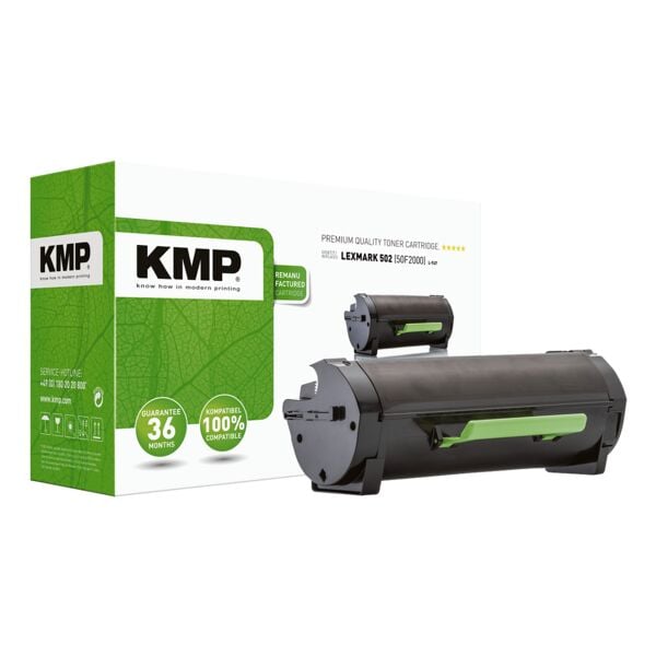 KMP Toner ersetzt Lexmark 502 »50F2000« KMP Toner ersetzt Lexmark 502 »50F2000«