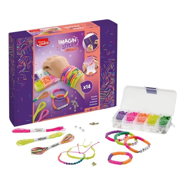 Maped Creativ Schmuck-Bastel-Set für Armbänder »IMAGIN'STYLE NEON«