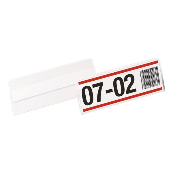 Durable 10er-Pack Kennzeichnungstaschen »HARD COVER« selbstklebend 100 x 38 mm Durable 10er-Pack Kennzeichnungstaschen »HARD COVER« selbstklebend 100 x 38 mm