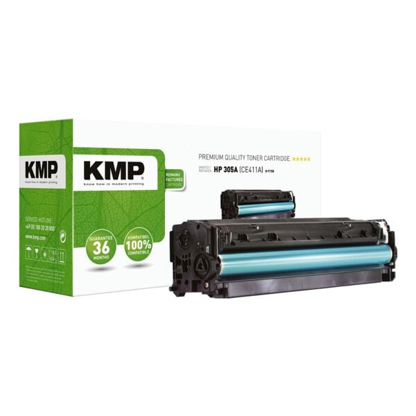 KMP Toner ersetzt Hewlett Packards »CE 411 A« (Nr.305A)