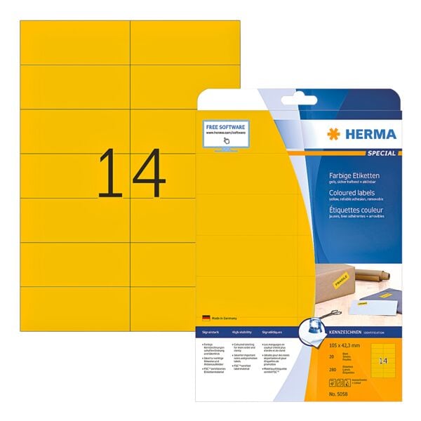Herma 280er-Pack abl�sbare Etiketten