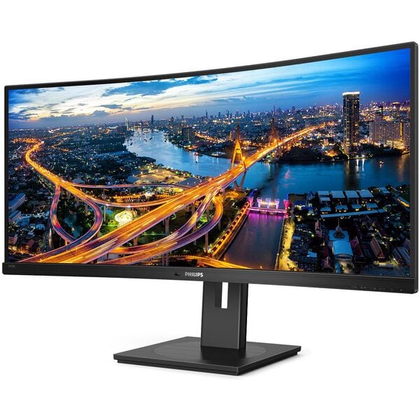 Philips 345B1C VA Monitor, 86,36 cm (34''), 21:9, WQHD, DisplayPort, 2x HDMI, 5x USB, 3,5-mm-Stecker