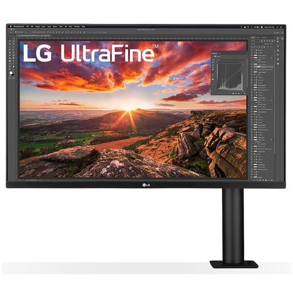 LG UltraFine 32UN880P-B IPS Monitor, 80 cm (31,5''), 16:9, Ultra HD (4K), HDMI, USB, USB Typ C, DisplayPort, Kopfhrer-/Mikrofonkombinationsbuchse