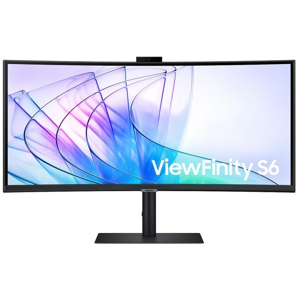 Samsung ViewFinity S6 S34C652VAU VA Monitor mit Webcam, 86 cm (33,9''), 21:9, UWQHD, USB Typ C, 2x USB, HDMI, DisplayPort, Audio Out, Ethernet (LAN)