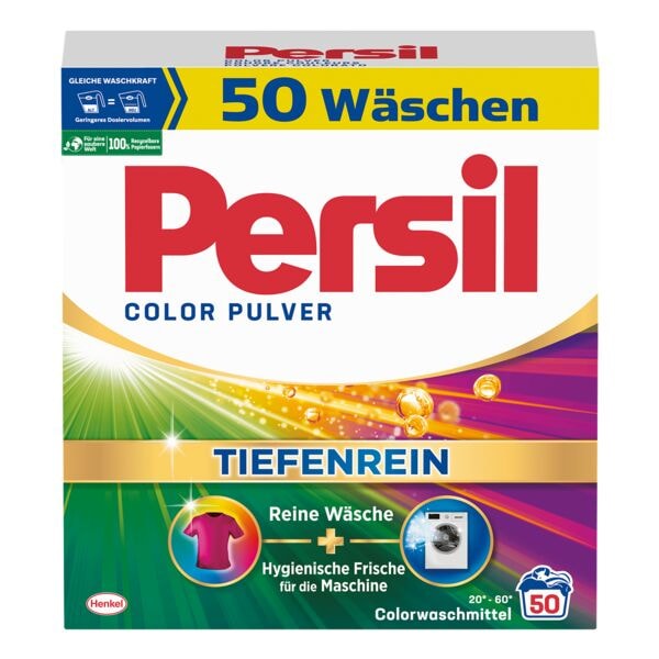 Persil Farbwaschmittel Color Pulver - Tiefenrein 50 WL