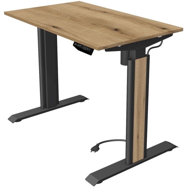 Kerkmann Hhenverstellbarer Steh-Sitz-Tisch (elektrisch) Move 1 Advance 100 cm, T-Fu anthrazitfarben