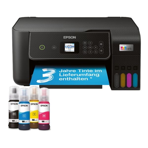 Epson EcoTank ET-2870 Multifunktionsdrucker A4 Farb-Tintenstrahldrucker mit WLAN Epson EcoTank ET-2870 Multifunktionsdrucker A4 Farb-Tintenstrahldrucker mit WLAN