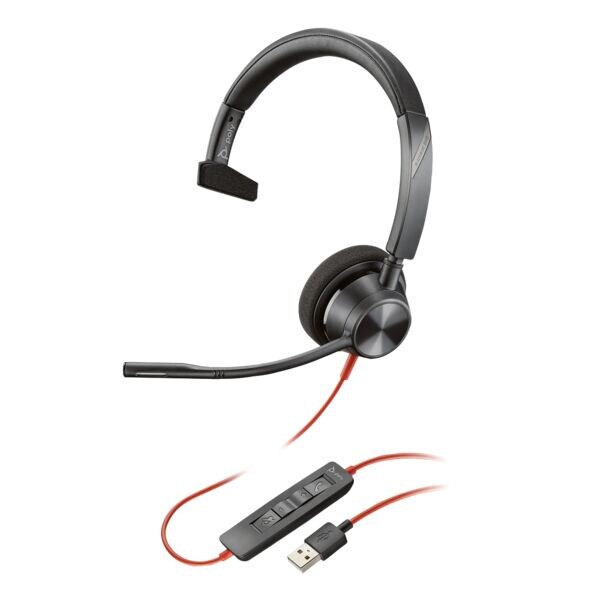 Poly Headset Blackwire 3310 monaural USB-A