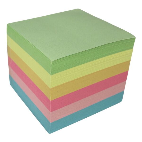 M und M Notizklotz 90 x 90 mm farbig 700 Blatt