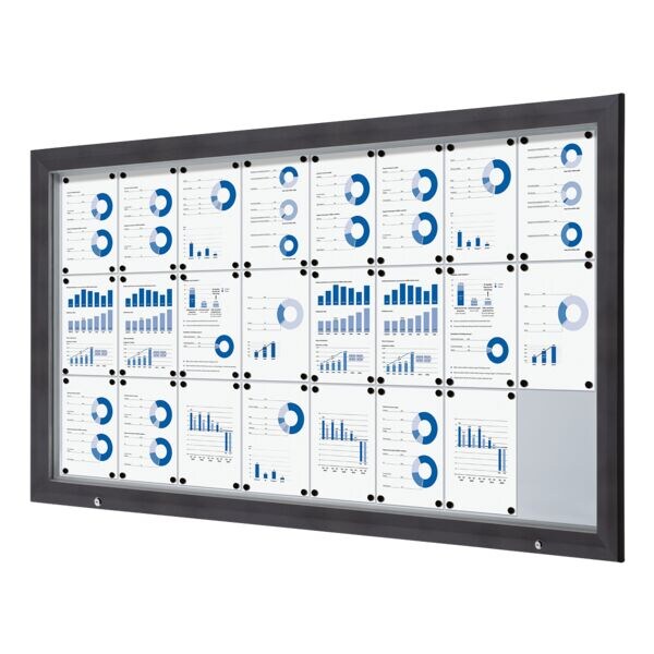 Showdown Displays Abschliebarer Schaukasten Premium 24x A4