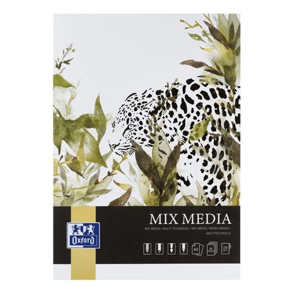 Oxford Art Mixed Media Block A3, 25 Blatt