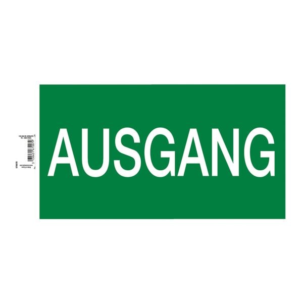 EXACOMPTA Hinweisschild Ausgang 35 cm