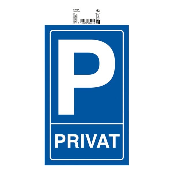 EXACOMPTA Hinweisschild Privatparkplatz 15x25 cm