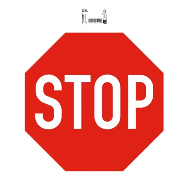 EXACOMPTA Hinweisschild »STOP« 30 x 30 cm PVC selbstklebend
