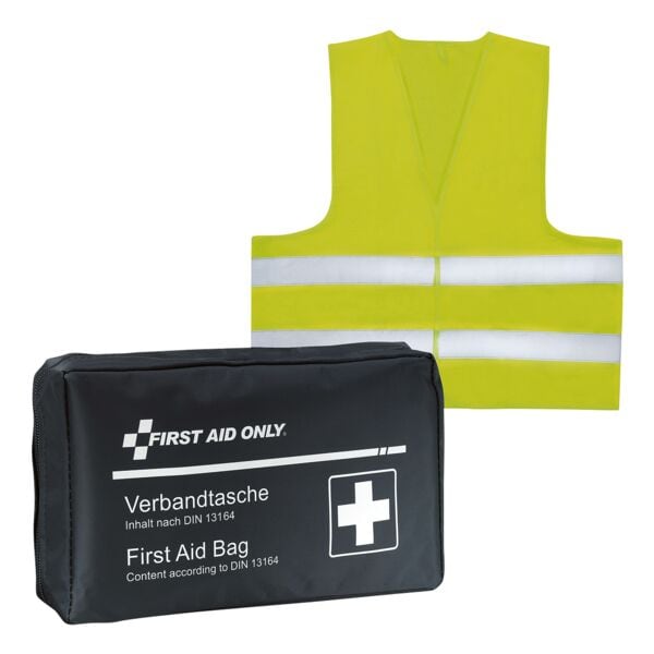 First Aid Only Motorrad-Verbandtasche inkl. Warnweste