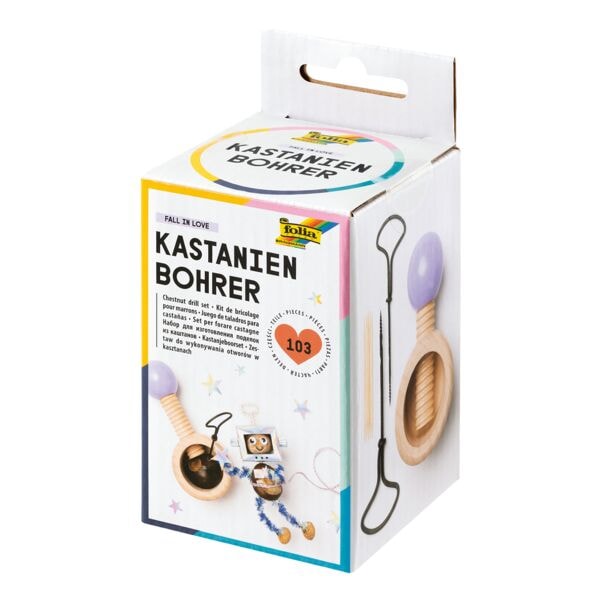 folia Kastanienbohrer-Set Holz 103-teilig