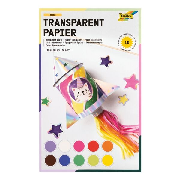 folia Transparentpapier 42 g/m (10 Blatt)