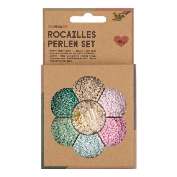 folia Perlen-Set »Rocailles« Pastell
