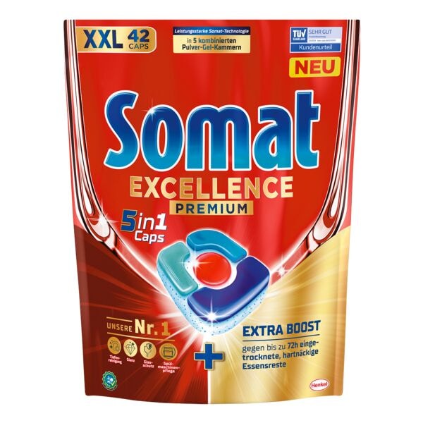 Somat Geschirrspl-Caps Excellence Premium 5 in 1 42 Caps