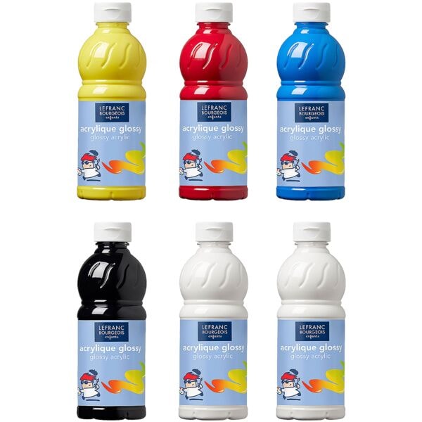 6er-Set Acrylfarben krftige Farben 500 ml
