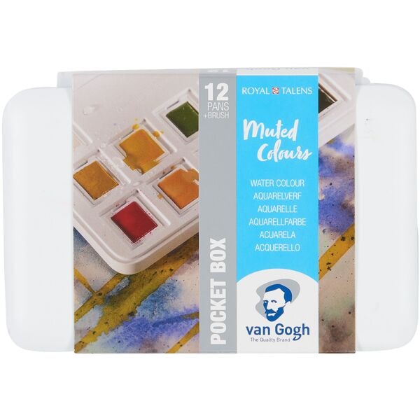 van Gogh Wasserfarbkasten Pocket Box Muted Colours