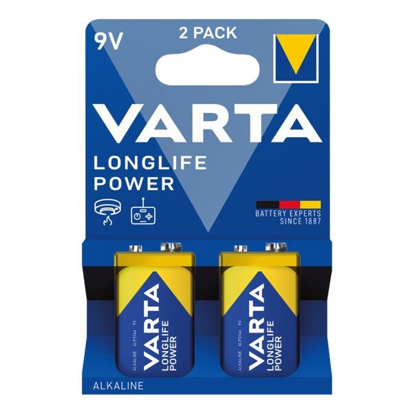 Varta 2er-Pack Batterien »LONGLIFE Power« E-Block / 6LP3146 Varta 2er-Pack Batterien »LONGLIFE Power« E-Block / 6LP3146