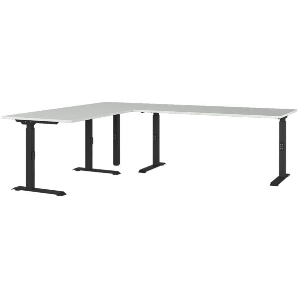 Germania Eckschreibtisch hhenverstellbar (mechanisch) Agenda 240 cm, C-Fu