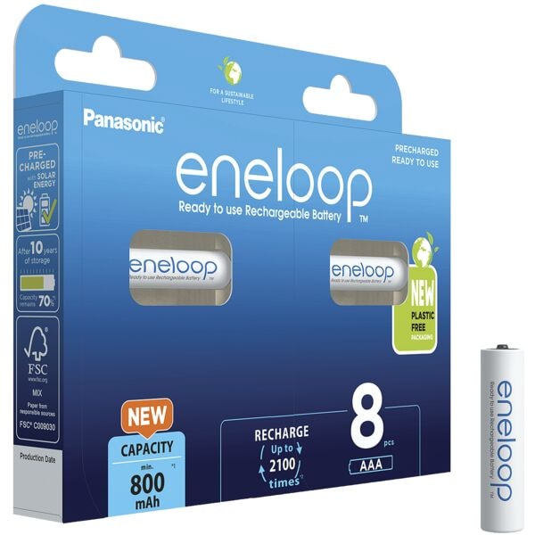 eneloop 8er-Pack Akkus Micro AAA 800 mAh eneloop 8er-Pack Akkus Micro AAA 800 mAh