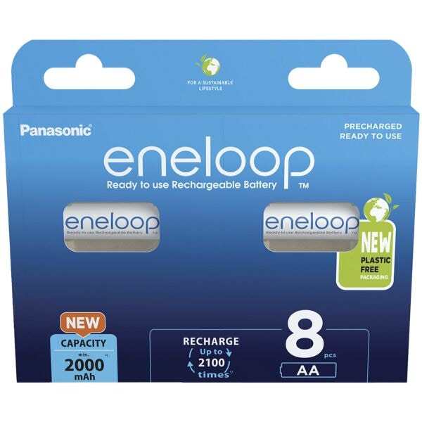 eneloop 8er-Pack Akkus Mignon AA 2.000 mAh