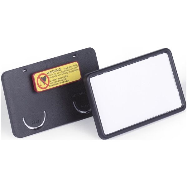 Durable 25er-Pack Namensschilder mit Magnet Clip-Card 7,5 x 4,0 cm