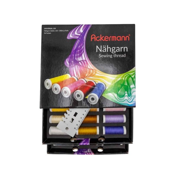 Ackermann Nhgarn-Set matt 36 Farben