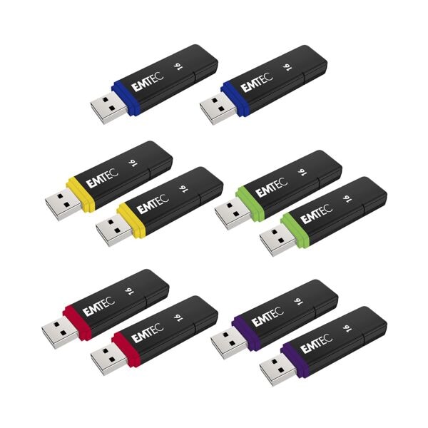 10x USB-Stick 16 GB Emtec Flash Drives USB 2.0 10x USB-Stick 16 GB Emtec Flash Drives USB 2.0