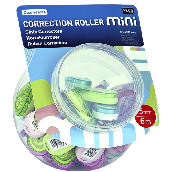 50x PLUS Einweg-Korrekturroller Mini 5 mm / 6 m