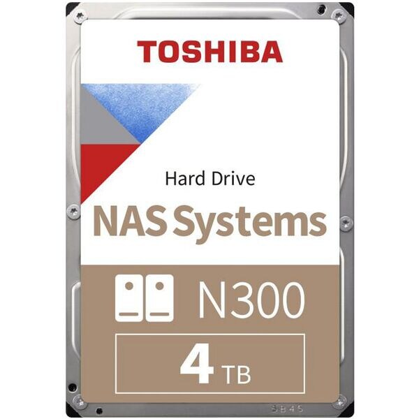 Toshiba N300 4 TB, interne HDD-Festplatte mit NAS, 8,9 cm (3,5 Zoll)